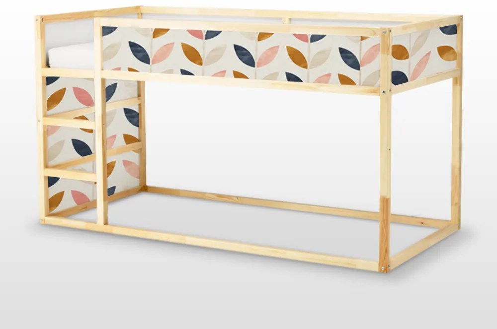 Nálepky Ikea Kura Bed Vzor v škandinávskom štýle