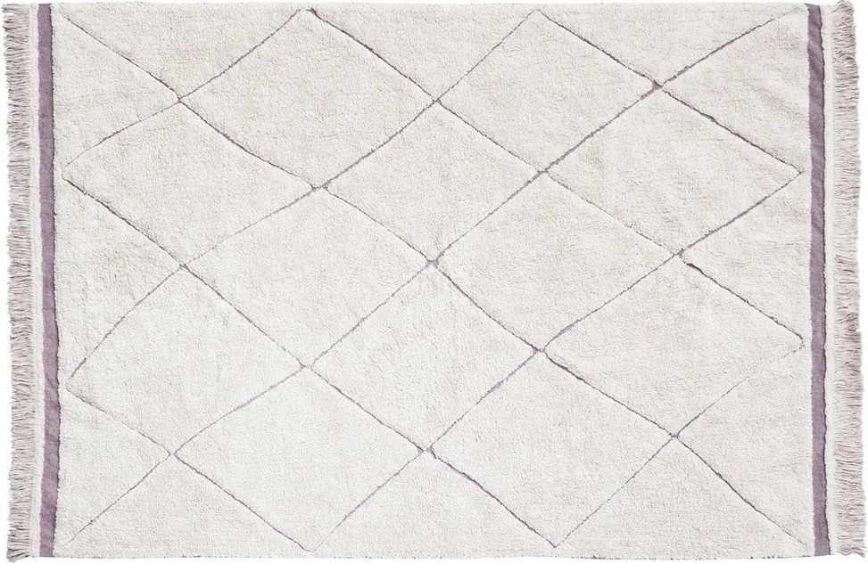 Lorena Canals, Kusový koberec Bereber, 90x130, béžová, obývacia izba