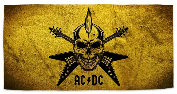 Sablio Uterák ACDC Lebka - 30x50 cm