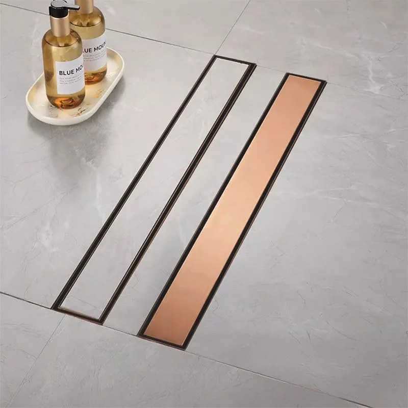 Odtokový žľab REA NEOX 90 cm, kartáčovaná meď
