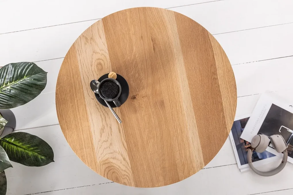 Dizajnový odkladací stolík Hansa 50 cm dub