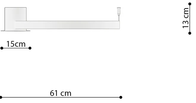 Stropné LED svietidlo Rio 55, 1x LED 30w, 3000k, b
