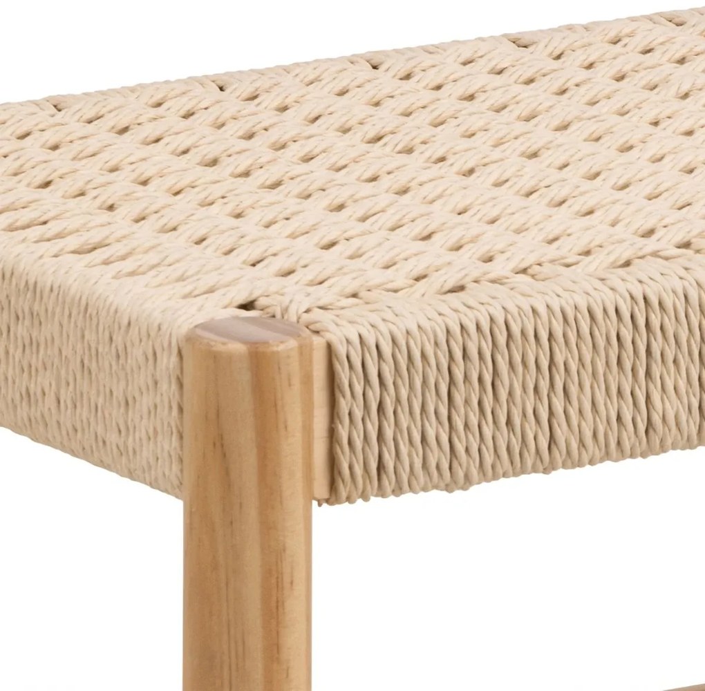 Lavice Alvin 80 cm z masivu smetanová/borovice