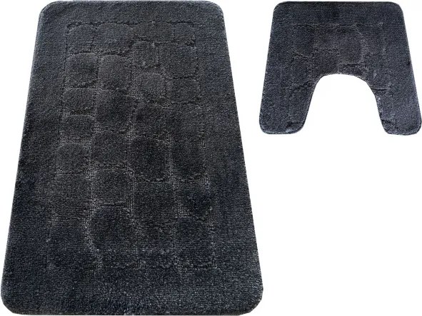 Sada kúpeľňových koberčekov Montana CLTSTONE antracitová