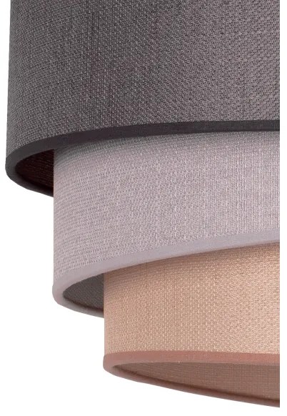 Duolla - Luster na lanku TRIO 1xE27/40W/230V pr. 45 cm antracit/šedá/hnedá