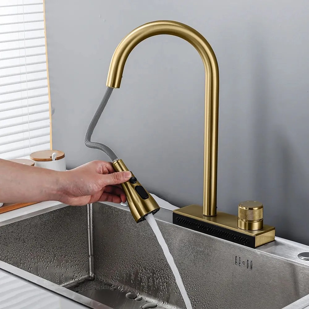 Rea Conor, kuchynská batéria h-400, zlatá matná, REA-B6312