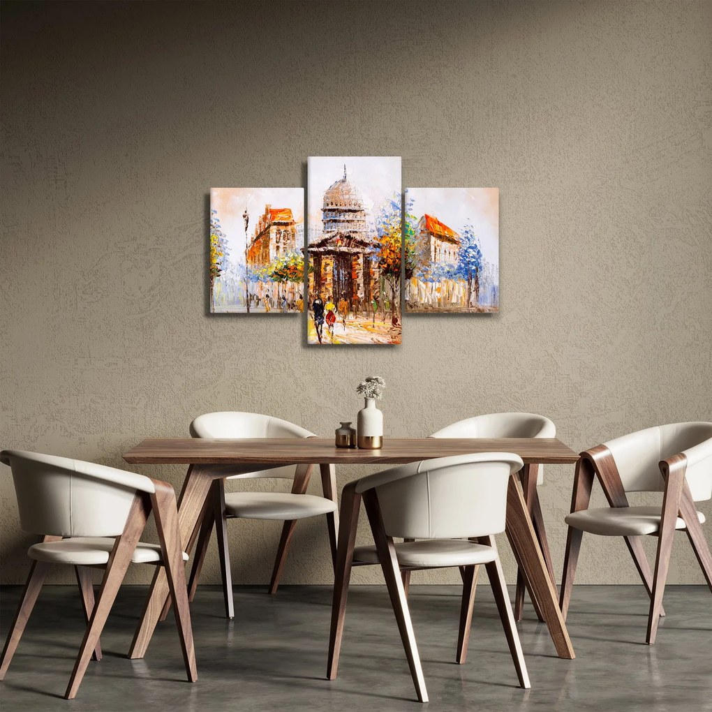 Obraz - Maľovaná mestská pamiatka (90x60 cm)