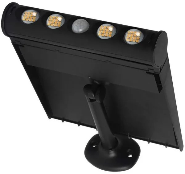 LED solárne nástenné svietidlo so senzorom LED/8W/3,7V IP65 3000K 4000 mAh