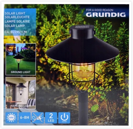 Grundig - LED solárna lampa LED/1,2V 600 mAh
