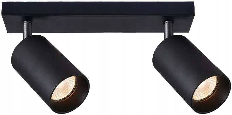 BERGE Stropné bodové svietidlo LED VIKI-L 2x GU10 čierne