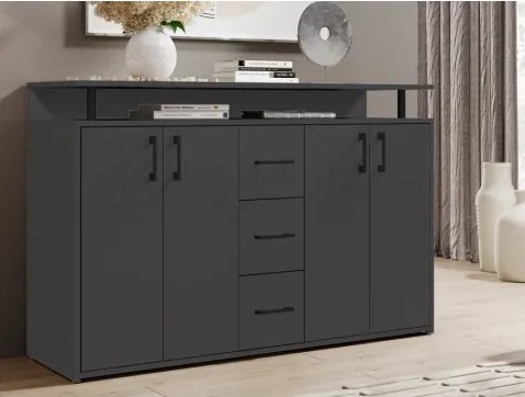 Komoda Drift, antracitová šedá%