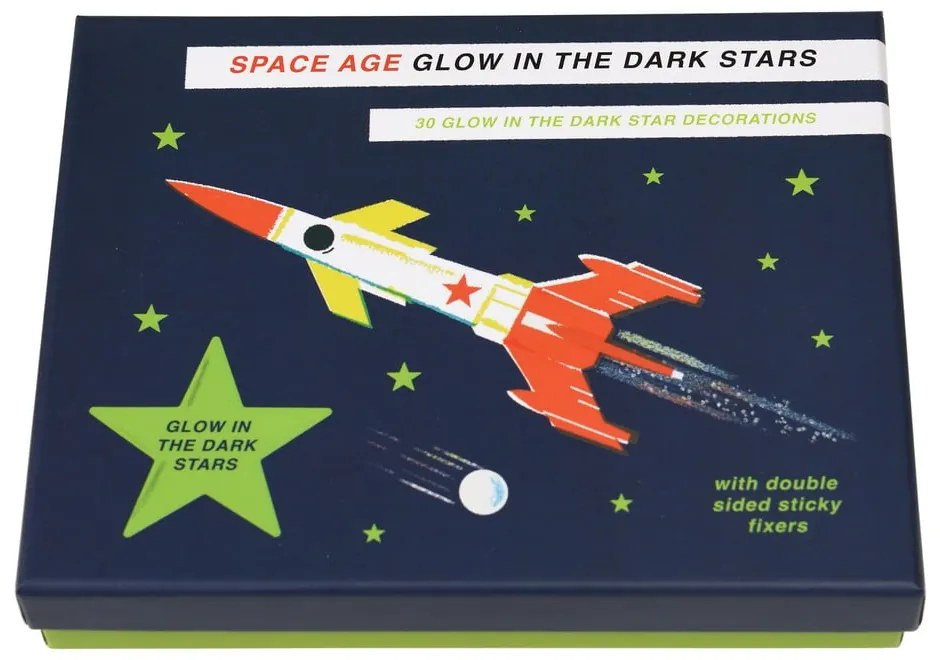 Sada samolepiek svietiacich v tme Rex London Space Age Glow