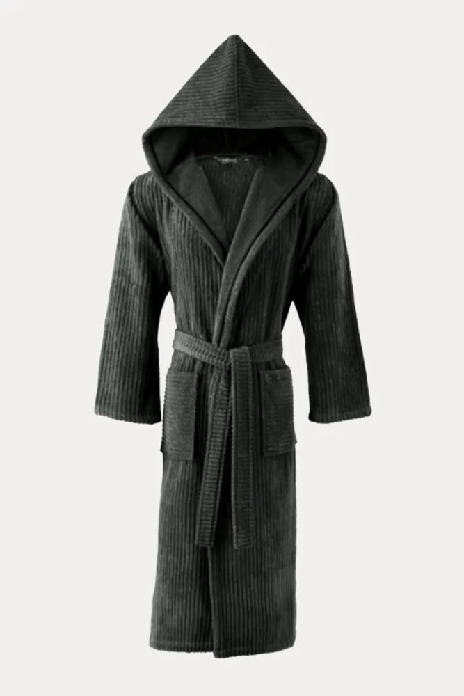 Soft Cotton Unisex župan STRIPE s kapucňou