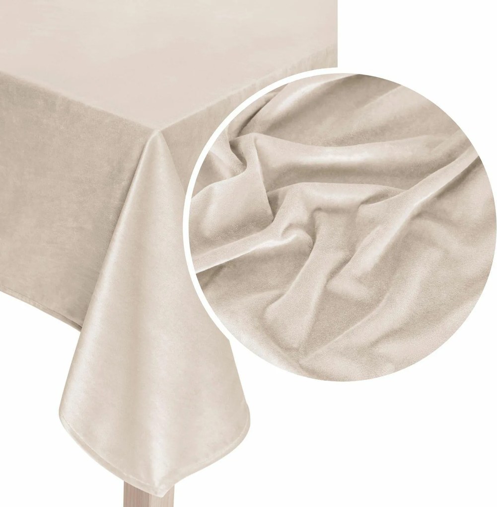 Velúrový obrus SOFT béžový Rozmer: 40x180 cm