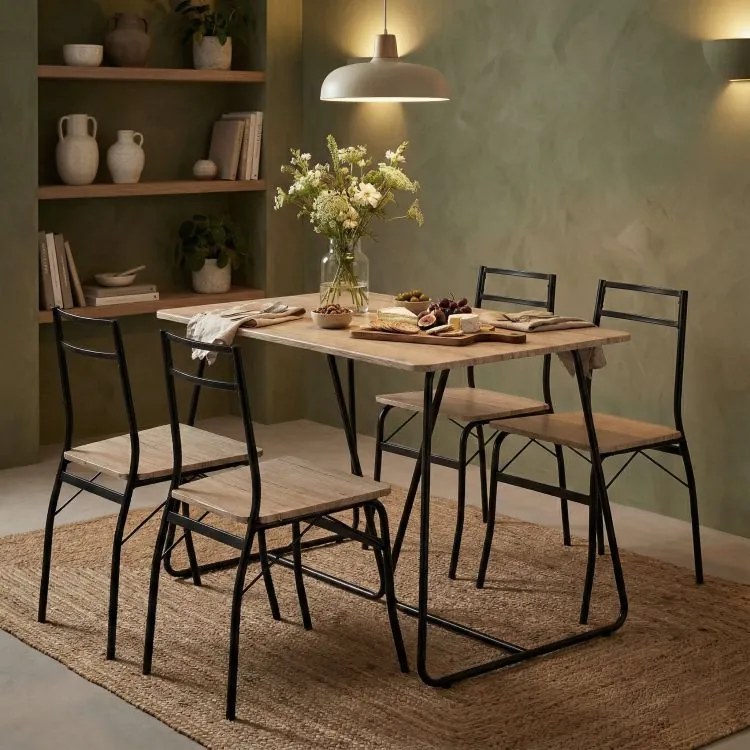 Sada nábytku do jedálne, kuchyne, stôl, 4 stoličky PARIS