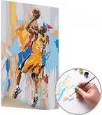 Maľovanie podľa čísel KOBE BRYANT 24 – nízka náročnosť 40x60 cm