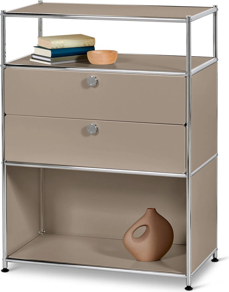 Kovová komoda »CN3« s 2 zásuvkami