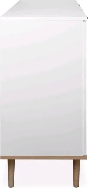 Skrinka so zásuvkou Göteborg, biela / dub sonoma