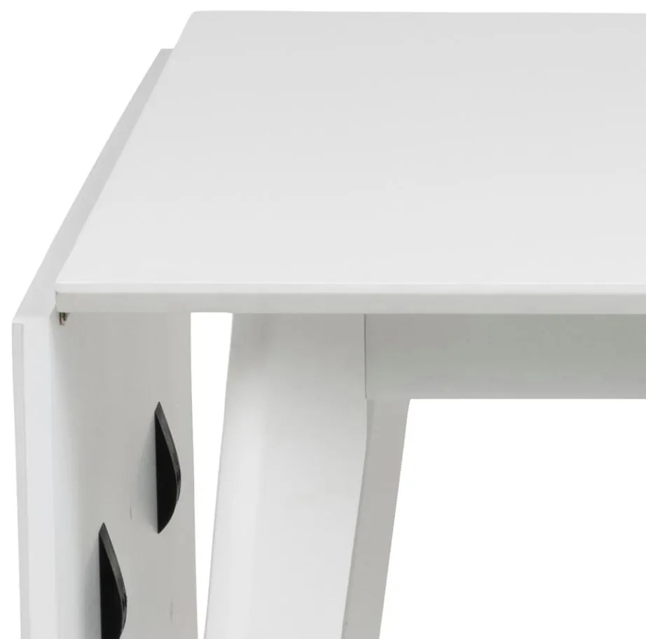 Jídelní rozkládací stůl Roxby 80/120 cm bílý