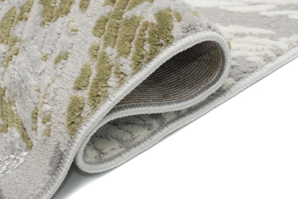 TA Koberec E464A SVETLO SIVÁ/TMAVOZELENÁ ASTHANE Rozmer: 300x400 cm