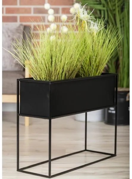 Stojan na kvety 50x64 cm čierna