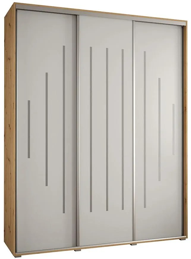 Skriňa 45 Canaris 12 190 artisan/biela/silver