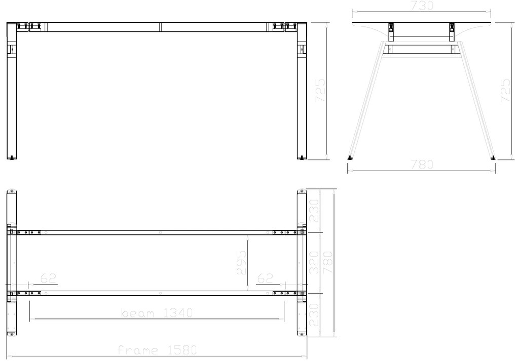 Kancelársky stôl PRIMO SIGMA, 1600 x 800 mm, biela podnož, buk