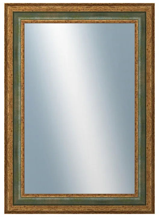 DANTIK - Zrkadlo v rámu, rozmer s rámom 50x70 cm z lišty HRAD zelená (3005)