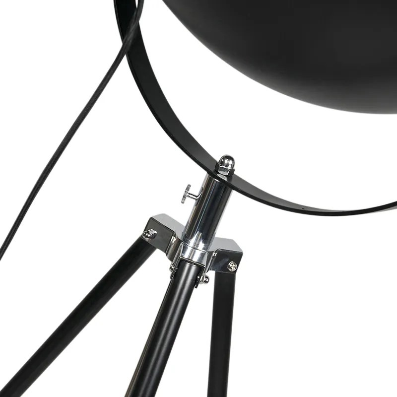 Priemyselná stojaca lampa trojnožka čierna - Magna 50 Eglip