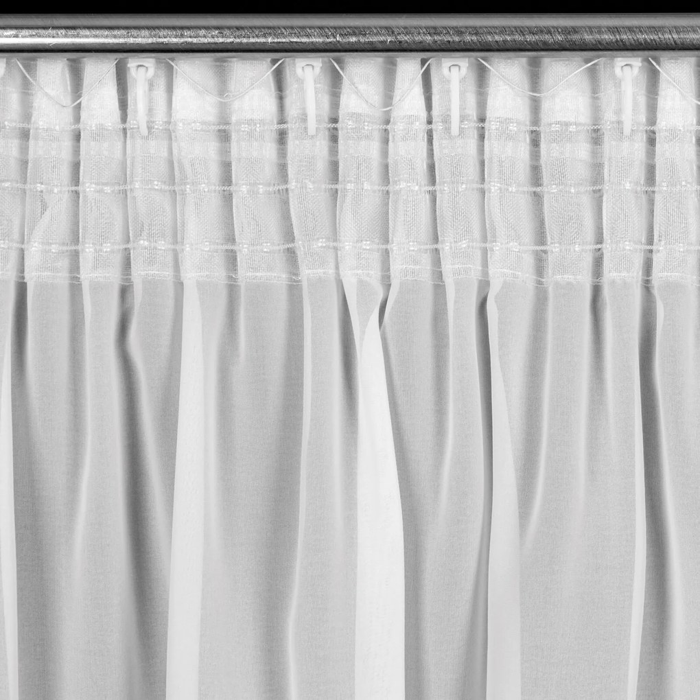 ZÁCLONA NA PÁSKE ARLETA 295X160 CM BIELA