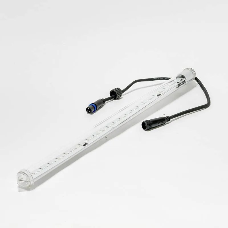 LED svetelná súprava na stromček vysoká 12-14 m, ľadovo biela s bleskom, s padajúcim snehom