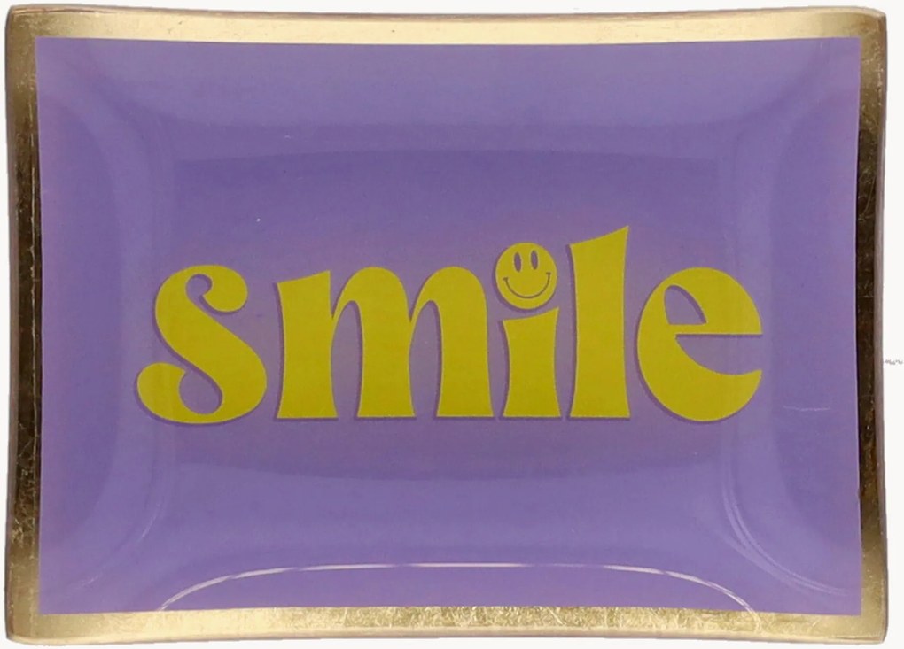 Sklenený tanier Smile