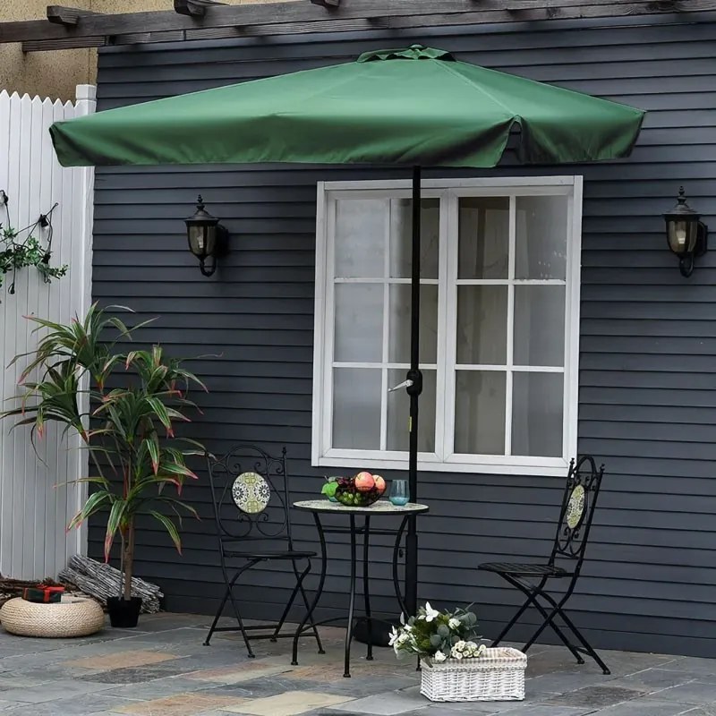 Záhradný slnečník DELISSA 200x140 cm zelený