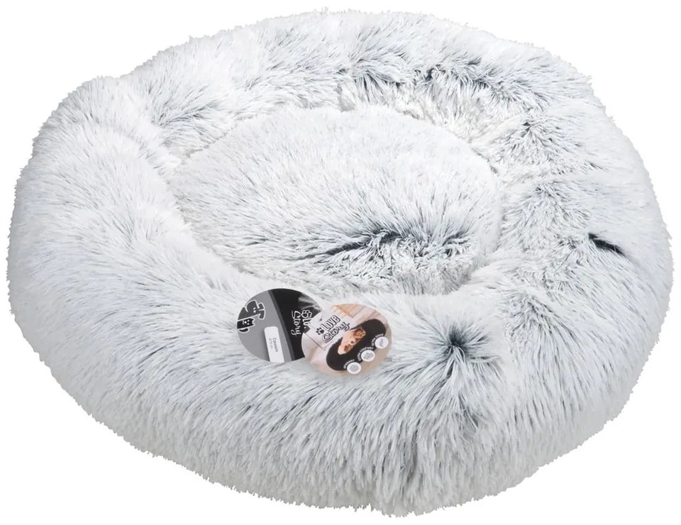 Biely pelech pre psa ø 95 cm Fluffy Heather – Love Story