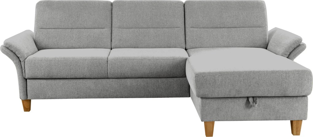XXXLutz ROHOVÁ SEDAČKA, textil, svetlosivá Sit & More - Sedačky - 000144000105