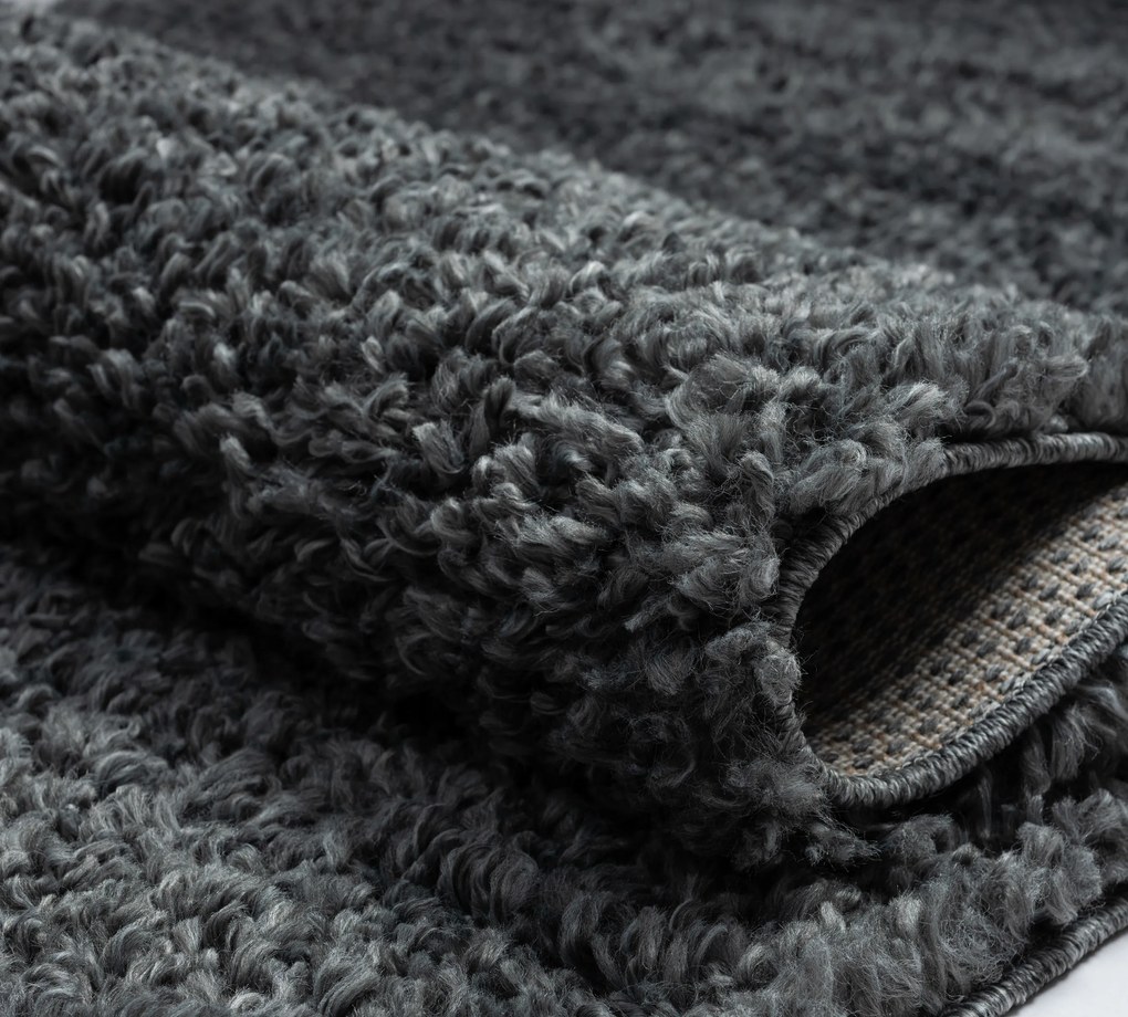 My Flair, Behúň My Shaggy dunkelgrau, 80x200, šedá, chodba / predsieň