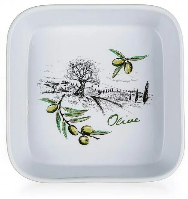 Banquet Keramická zapekacia miska OLIVES, 17,5 x 17,5 x 5 cm