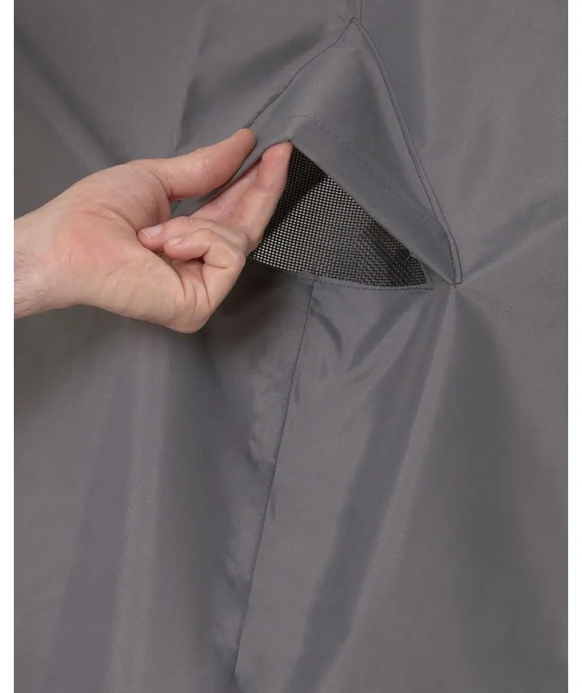 Sivý ochranný obal pre záhradný stôl Kave Home Iria, 110 x 210 cm