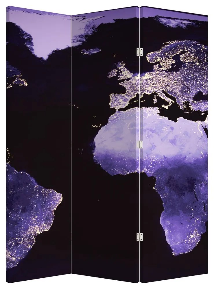 Paraván - Zem z vesmíru (126x170 cm)