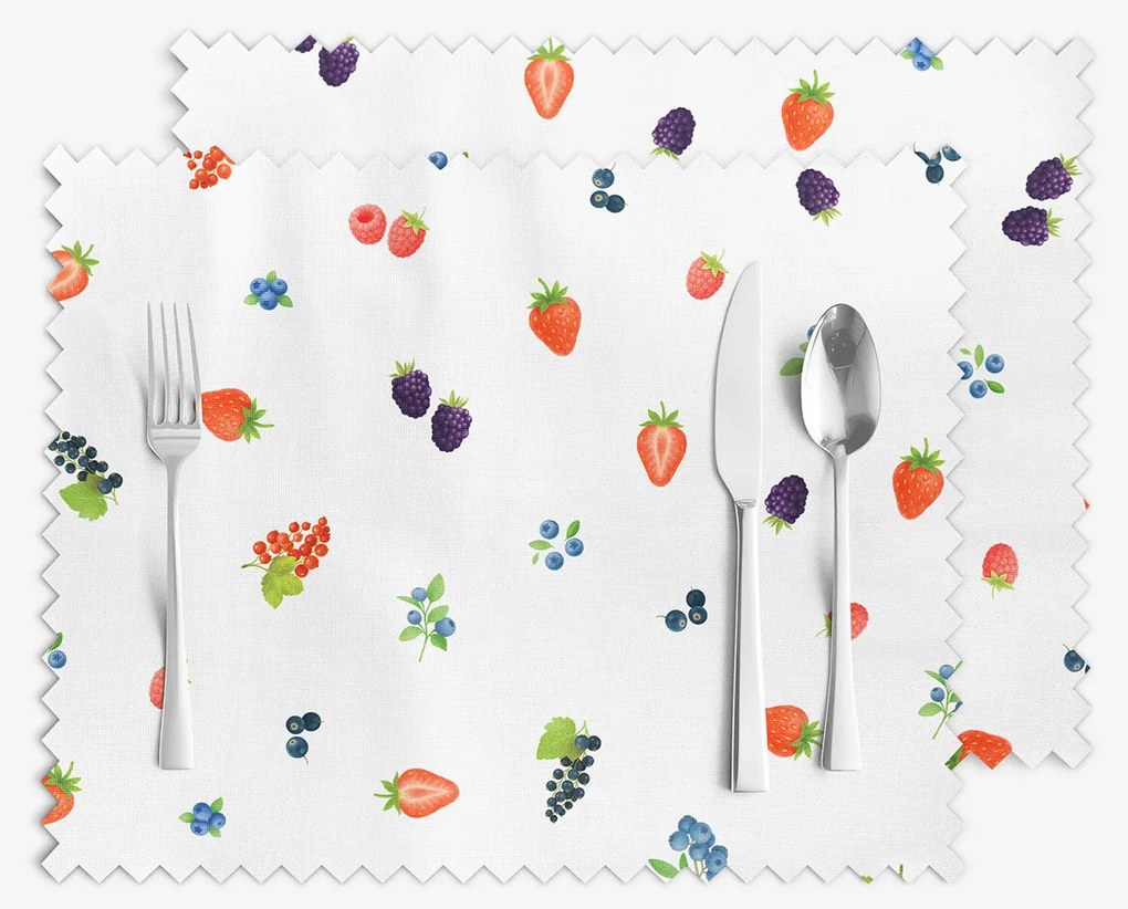 Goldea prestieranie na stôl teflónové - lesné plody - sada 2ks 30 x 40 cm