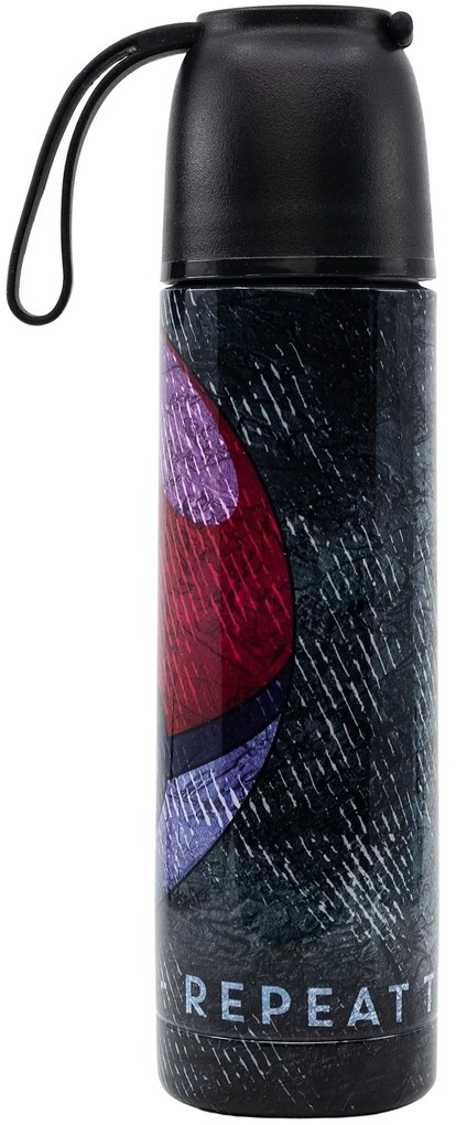 Nerezová termo fľaša na pitie Pokémon s hrnčekom - 495 ml