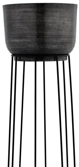 Eglo 428096 - SADA 3x Kovový kvetináč OKAYAMA čierna
