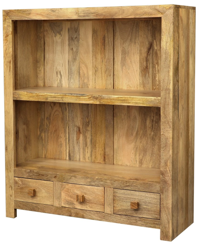 furniture-nabytek.cz - Knihovna z masivu 100x120x35 z dřeva mango