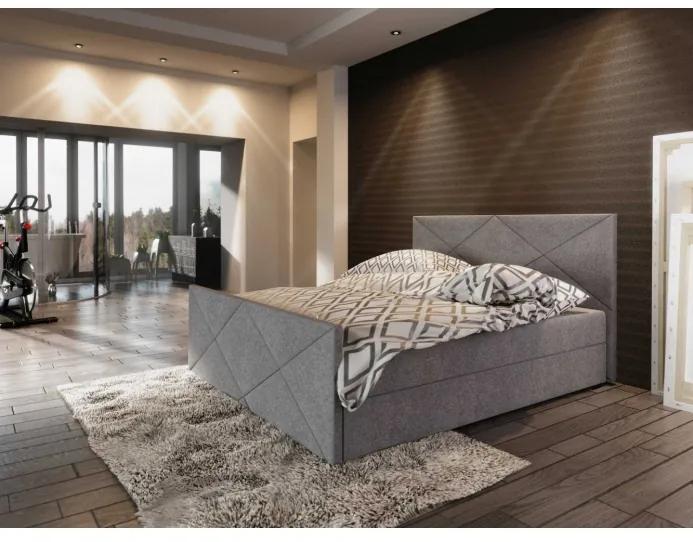 Čalúnená posteľ VASILISA IV 160x200, šedá