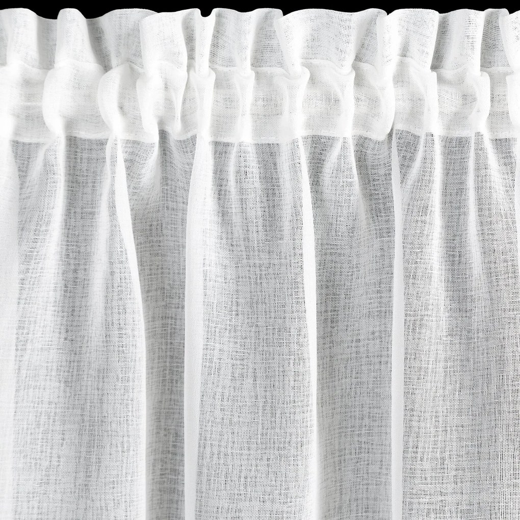 KRÁTKA VIANOČNÁ ZÁCLONA NA PÁSKE XMAS 90X150 CM HVIEZDY