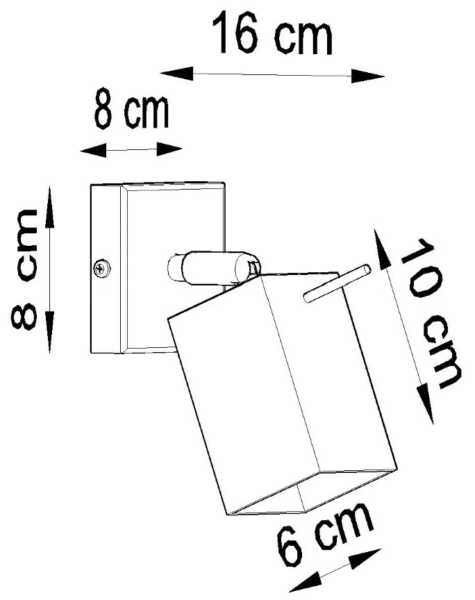Bodové svietidlo Merida, 1x sivé kovové tienidlo, (možnosť polohovania)