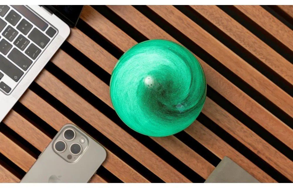 Tmavohnedá svetelná dekorácia na USB ø 12 cm Sand Storm – Gingko