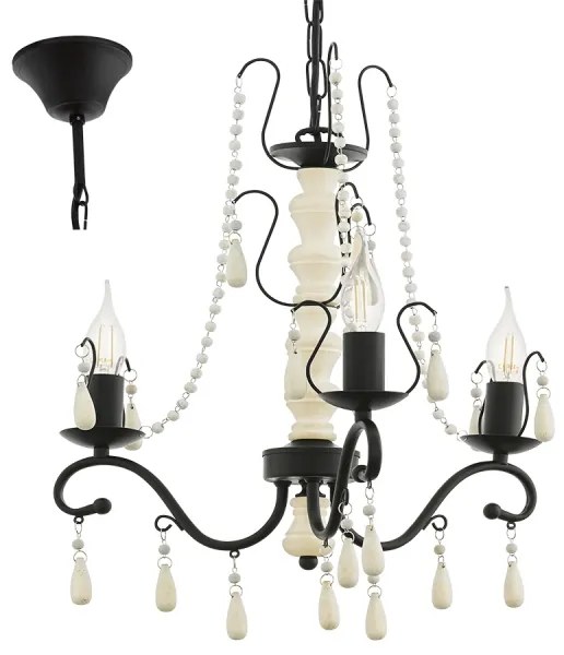 Eglo 49837 - Luster na reťazi CHATTISHAM 3xE14/40W