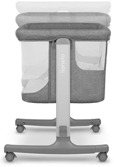 Lionelo - Detská postieľka 3v1 AURORA tmavošedá