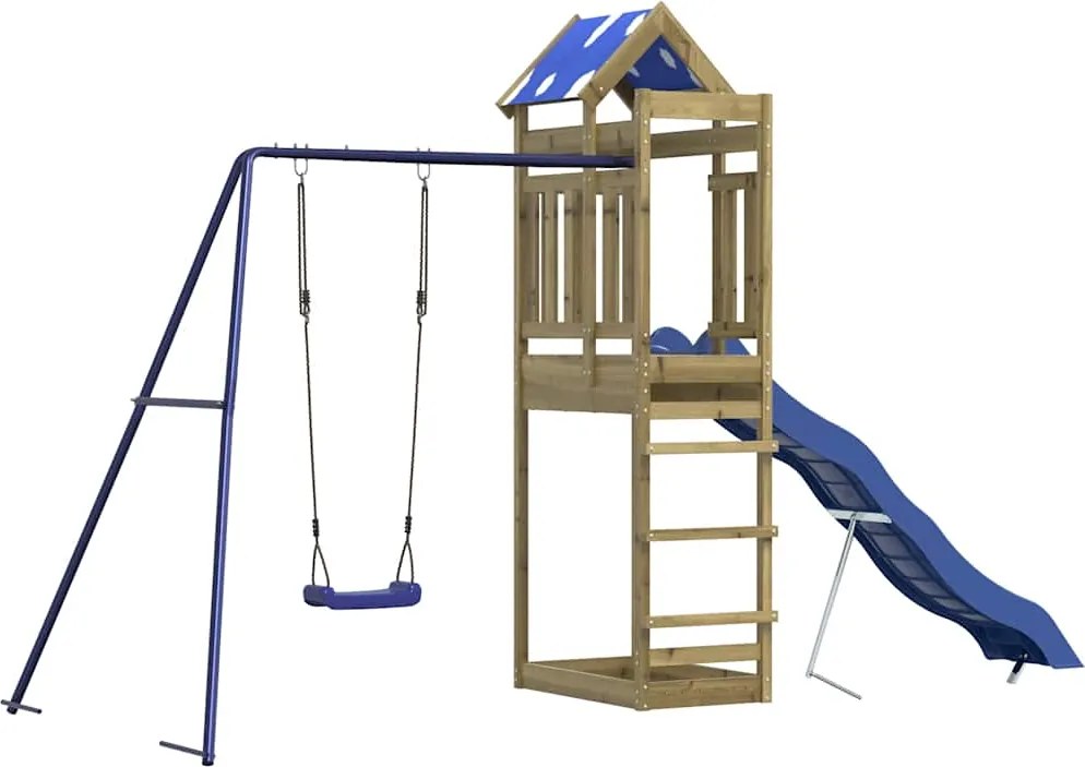 vidaXL Vonkajšia súprava na hranie impregnovaná borovica